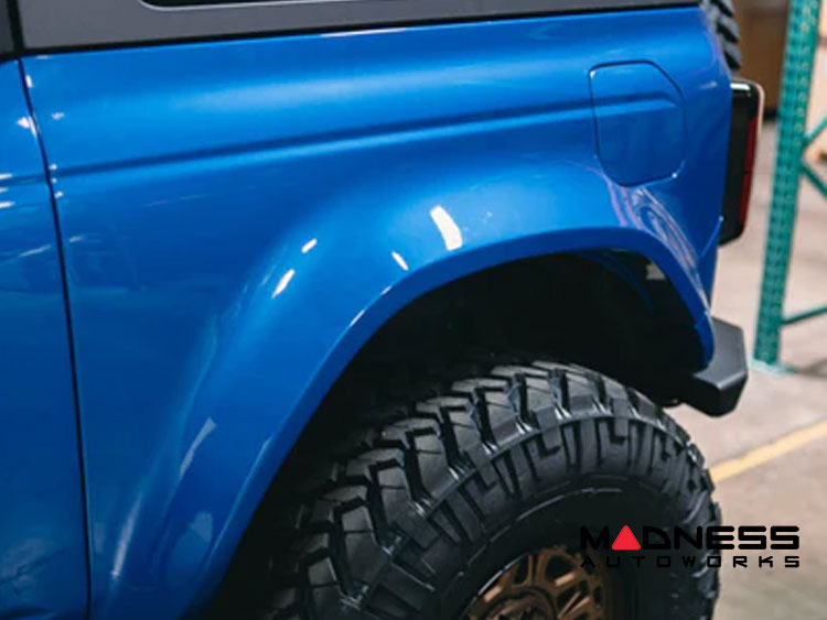 Ford Bronco Fenders - Full Replacement - Widebody - Fiberglass - Rear - 2 Door